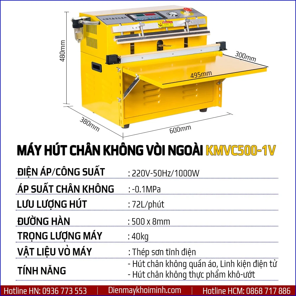 Máy Hút Chân Không KMVC500-1V / VC99