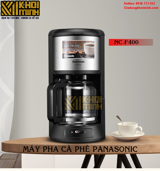Máy pha cà phê Panasonic NC-F400: tự động pha và giữ ấm cà phê