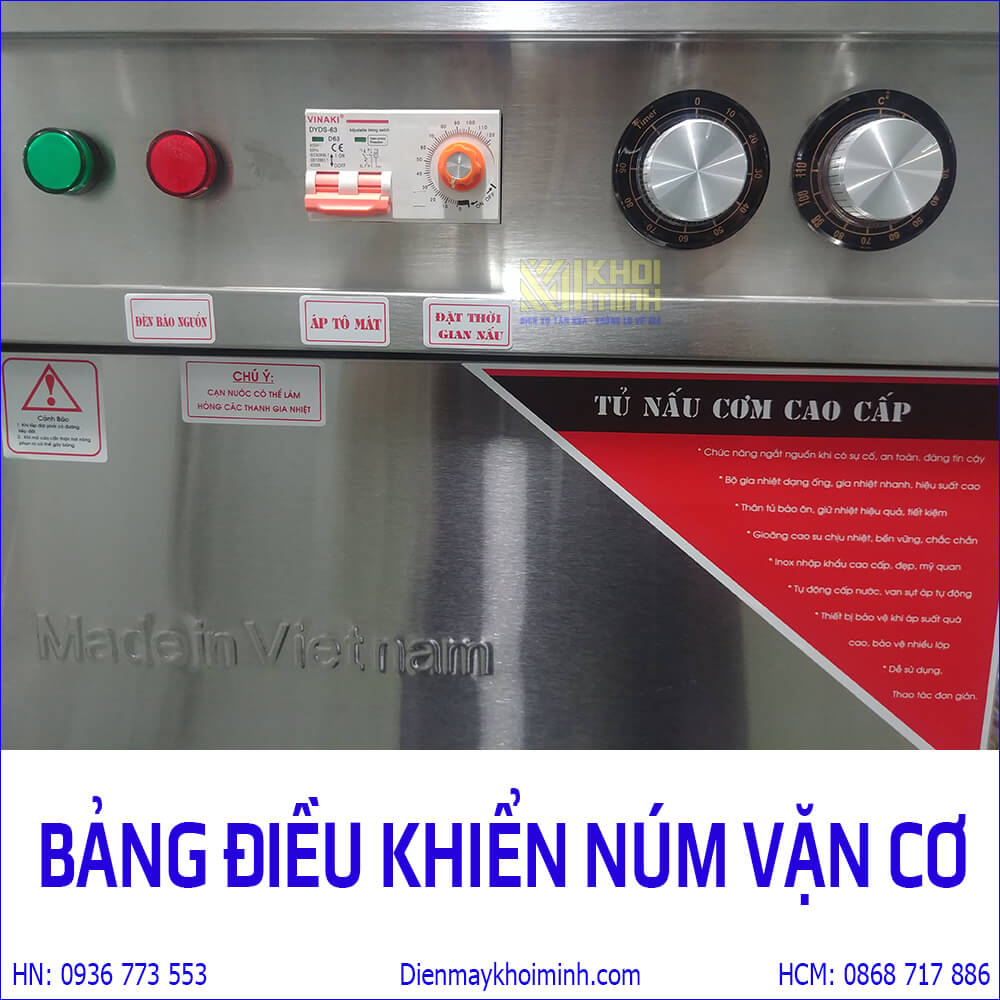 Bảng điều khiển tủ nấu cơm Khôi Minh
