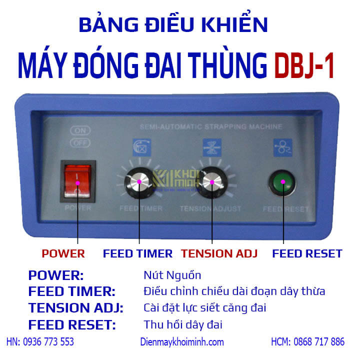 Bảng điều khiển máy đóng đai DBJ-1
