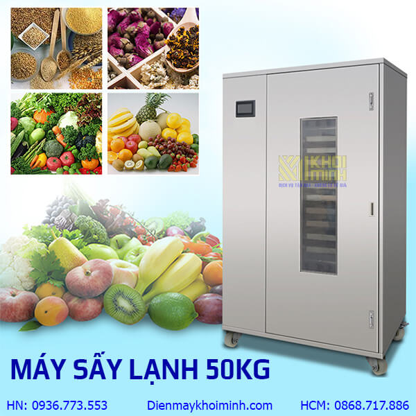 máy sấy lạnh 50kg Khôi Minh