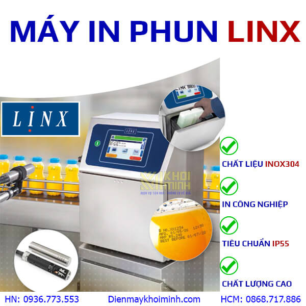 ứng dụng máy in phun linx