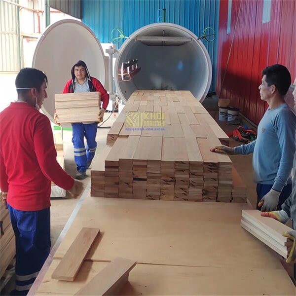 bàn giao lò sấy gỗ tại Bắc Ninh