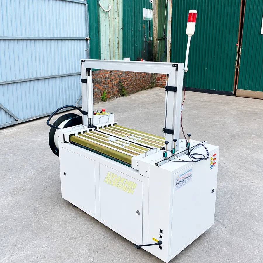 Mặt sau máy đóng đai thùng tự động MH-102A