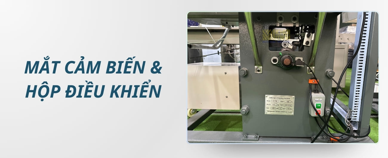 Mắt cảm biến và hộp điều khiển của máy buộc dây Cy-70S