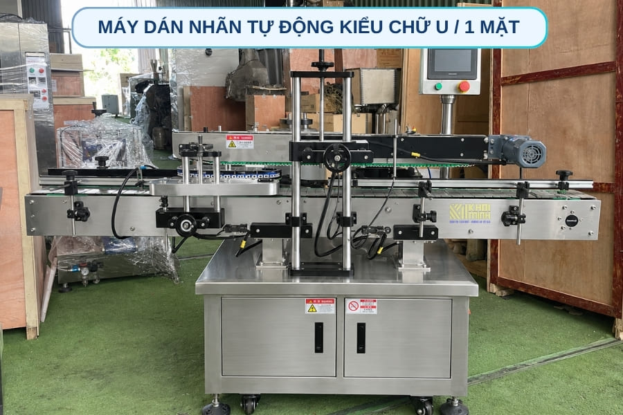 Máy dán nhãn 3 mặt chữ U tự động có sẵn kho HN-HCM hỗ trợ test máy miễn phí